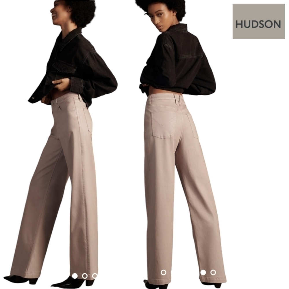 HUDSON Jodie High-Rise Wide Leg Crop Jeans Size 32 New With Tags